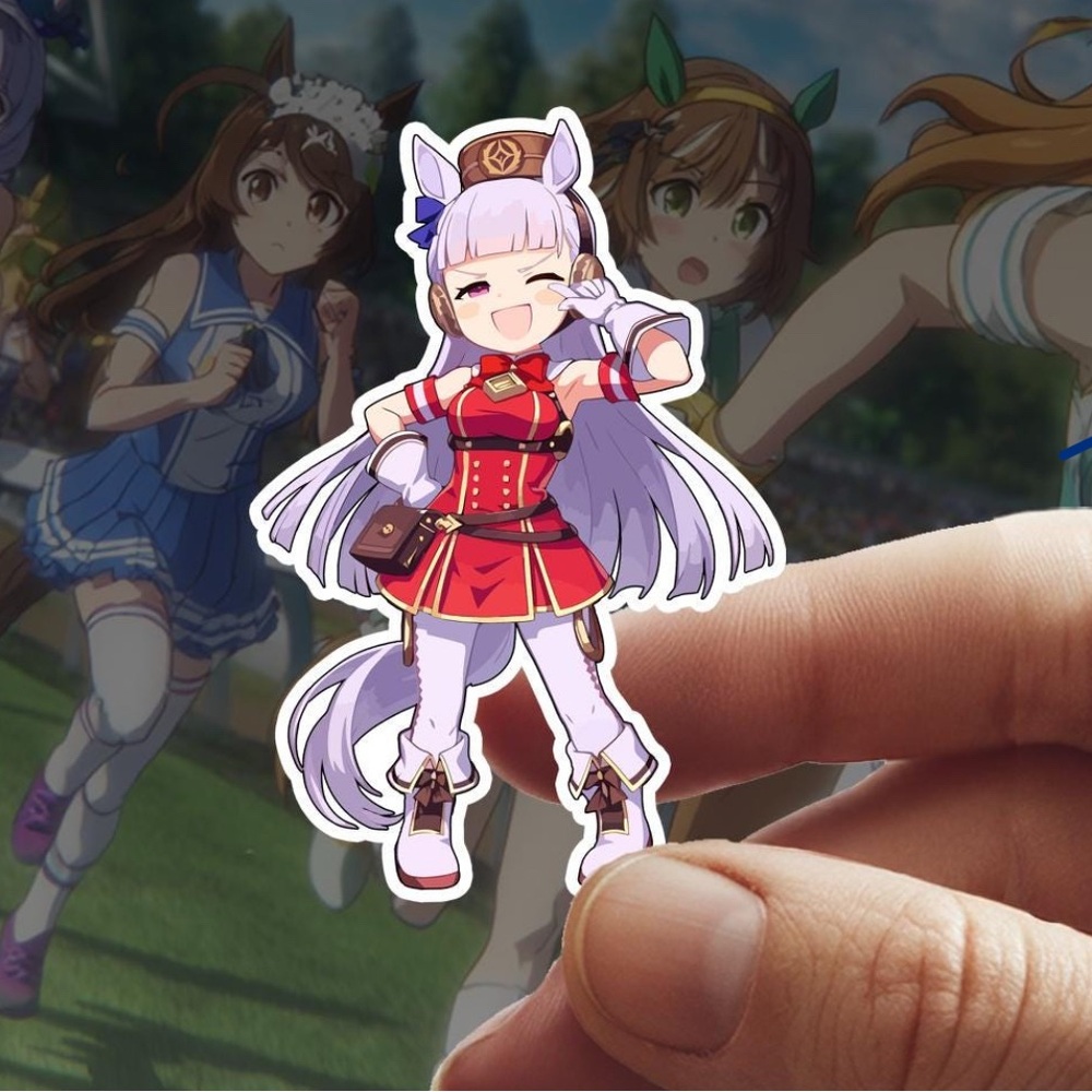 Gold Ship Uma Musume Waterproof Sticker 4x6cm